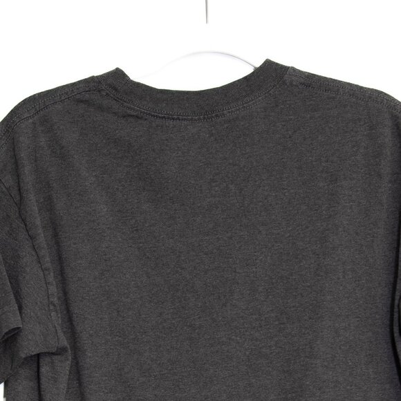 Charcoal Gray Crewneck Short Sleeve T-Shirt S Unisex Cotton Blend M - Picture 10 of 10